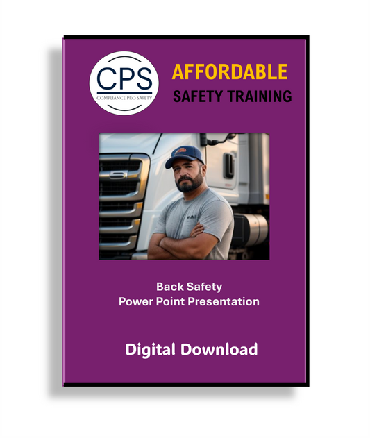 Back Safety Power Point Presentation