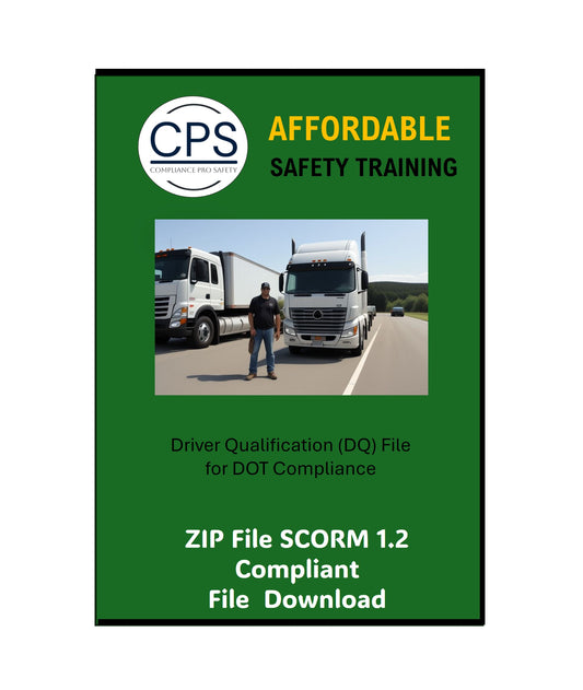 Driver Qualification (DQ) File for DOT Compliance